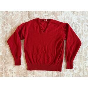 True Vintage Tate-Brown Co Red Wool Sweater